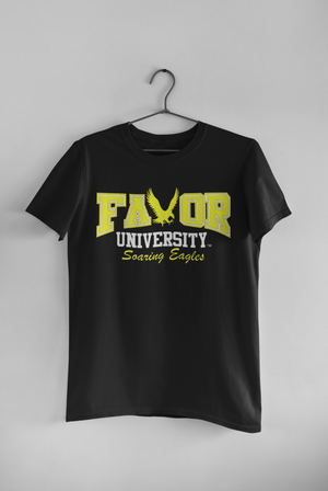 Onyx Black Favor University T-Shirt