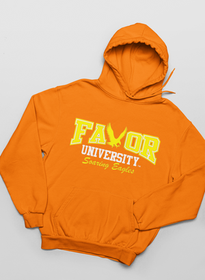 Safety Orange Favor University Hoodie